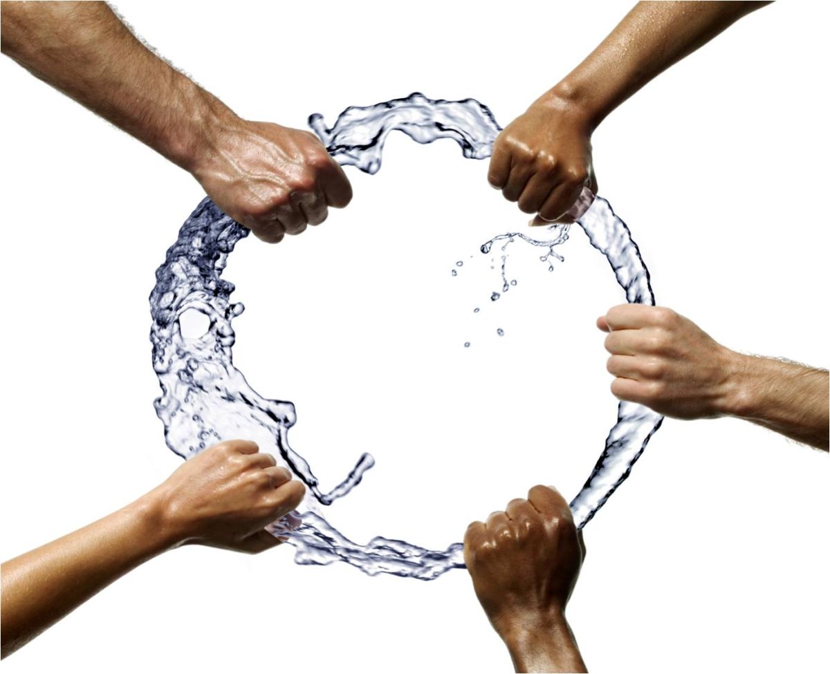 Hands Holding  Water Ring